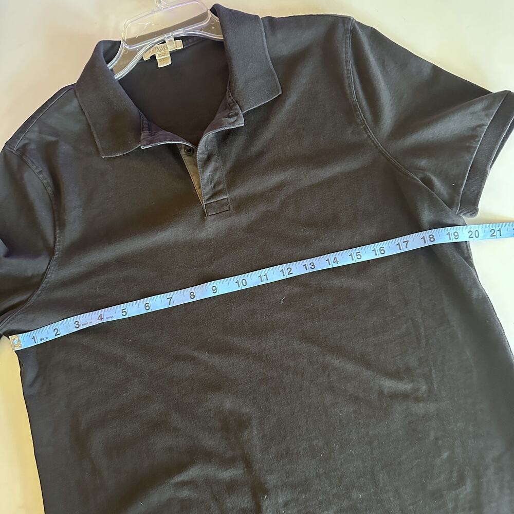 Burberry Brit Polo Shirt Mens Large Black Plaid Trim Old Money Designer Golf - Picture 7 of 8